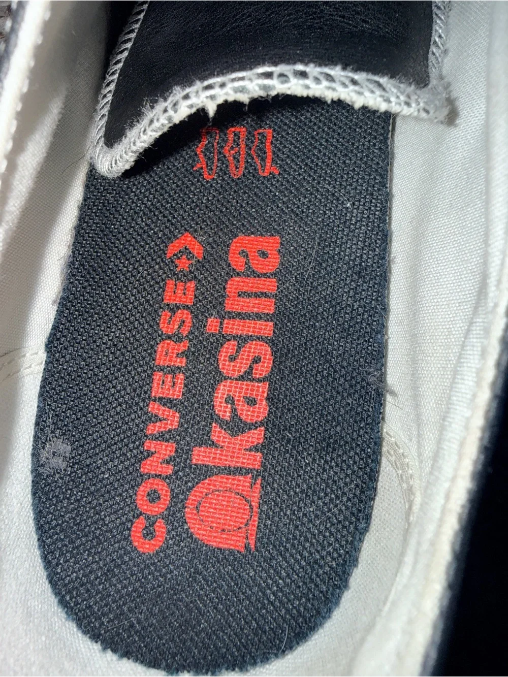Converse Chuck Taylor KASINA Black Sneakers with Red Heel Tab - Picture 10 of 11